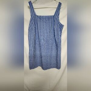 A New Day Blue and White Striped Sundress